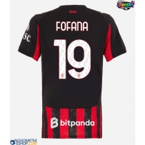 Ženski Nogometni dresi AC Milan Youssouf Fofana #19 Domači 2025-26 Kratek Rokav